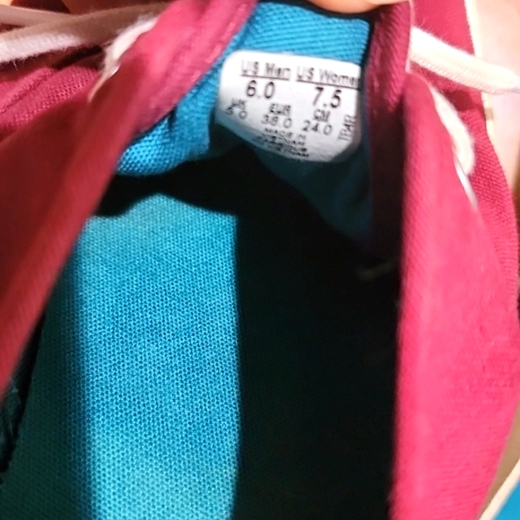 VANS canvas maroon low-top sneakers - Picture 4 of 4